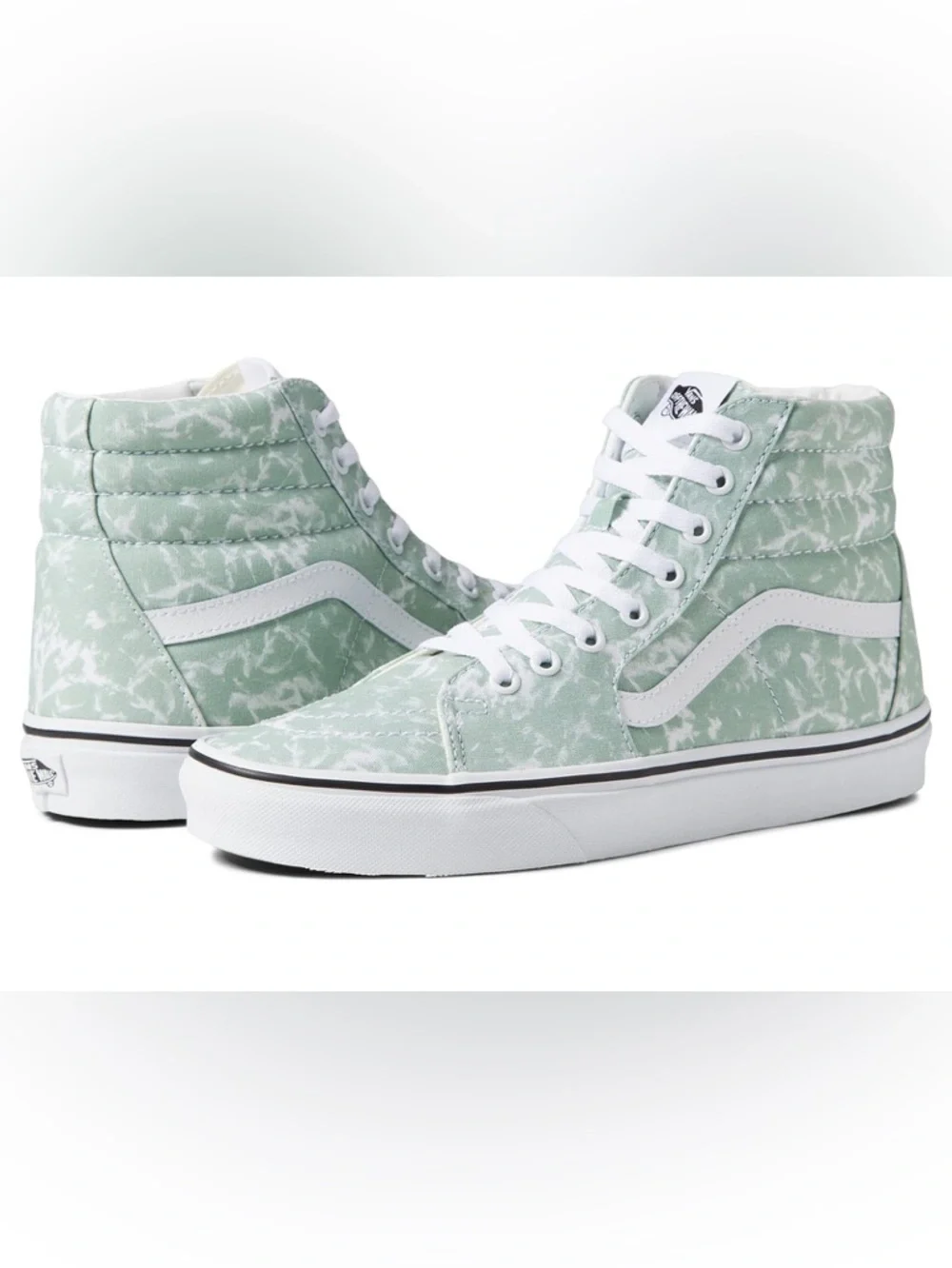 Vans SK8-HI High-Top Sneakers in Mint Green Tie-Dye women’s 8, men’s 6.5 - Picture 1 of 4